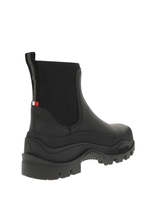 Moncler Men Larue Chelsea Ankle Boots Black Leather Size 10 US New main image 4